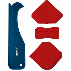 Dedra, Truelle + spatule, 15B086 Spatule en silicone avec cutter, 4 pièces - Publicité Dedra, Truelle + spatule, 15B086 Spatule en silicone avec cutter, 4 pièces - Publicité