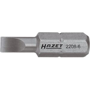 HAZET, Embouts, Embout-tournevis (bit) 2208-9 ∙ Hexagone massif 6,3 (1/4 pouce) ∙ Profil à fente ∙ 1 x 6 mm (Fente de vis) - Publicité HAZET, Embouts, Embout-tournevis (bit) 2208-9 ∙ Hexagone massif 6,3 (1/4 pouce) ∙ Profil à fente ∙ 1 x 6 mm (Fente de vis) - Publicité