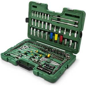 SATA, Clé à douille + douilles, 180 pcs. Jeu de clés à douille 6 pans 1/4", 3/8" & 1/2" & clé à cliquet (10 mm, 11 mm, 12 mm, 13 mm, 14 mm, 15 mm, 16 mm, 17 mm, 18 mm, 19 mm, 20 mm, 21 mm, 22 mm, 23 mm, 24 mm, 26 mm, 27 mm, 3 mm, 3,5 mm, 30 mm, 32 mm, 4 m - Publicité SATA, Clé à douille + douilles, 180 pcs. Jeu de clés à douille 6 pans 1/4", 3/8" & 1/2" & clé à cliquet (10 mm, 11 mm, 12 mm, 13 mm, 14 mm, 15 mm, 16 mm, 17 mm, 18 mm, 19 mm, 20 mm, 21 mm, 22 mm, 23 mm, 24 mm, 26 mm, 27 mm, 3 mm, 3,5 mm, 30 mm, 32 mm, 4 m - Publicité