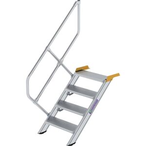 Munk, Échelle, Escalier industriel, marches en aluminium largeur 600 mm, 4 marches. (Échafaudages, 105.80 cm) - Publicité Munk, Échelle, Escalier industriel, marches en aluminium largeur 600 mm, 4 marches. (Échafaudages, 105.80 cm) - Publicité