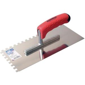 Promat, Truelle + spatule, Truelle ERGO-TOP Longueur 280 mm Largeur 130 mm Poignée bi-composant Denture 8 x 8 mm Acier (13 cm) - Publicité Promat, Truelle + spatule, Truelle ERGO-TOP Longueur 280 mm Largeur 130 mm Poignée bi-composant Denture 8 x 8 mm Acier (13 cm) - Publicité