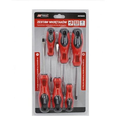 Awtools, Tournevis, AW ZESTAW WKRĘTAKÓW S2 / 6szt. (Escale) - Publicité Awtools, Tournevis, AW ZESTAW WKRĘTAKÓW S2 / 6szt. (Escale) - Publicité