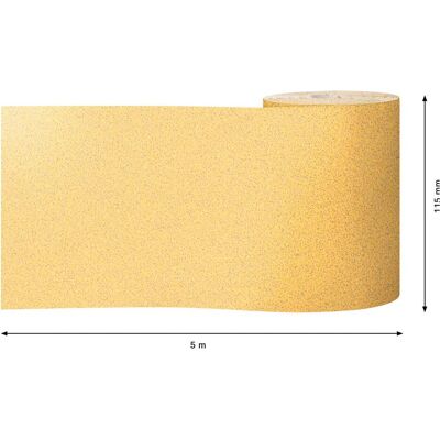 Bosch Professional Zubehör, Abrasifs, Expert C470 Rouleau de papier abrasif pour ponçage manuel, 115 mm, 5 m, G 80 (80) - Publicité Bosch Professional Zubehör, Abrasifs, Expert C470 Rouleau de papier abrasif pour ponçage manuel, 115 mm, 5 m, G 80 (80) - Publicité