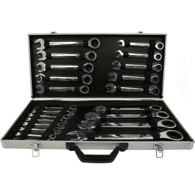 GEKO, Clé à molette, Jeu de clés à cliquet, 22 pièces, 6-32 mm (10 mm, 11 mm, 12 mm, 13 mm, 14 mm, 15 mm, 16 mm, 17 mm, 18 mm, 19 mm, 20 mm, 21 mm, 22 mm, 23 mm, 24 mm, 25 mm, 26 mm, 27 mm, 28 mm, 29 mm, 30 mm, 31 mm, 32 mm, 6 mm, 7 mm, 8 mm, 9 mm) - Publicité GEKO, Clé à molette, Jeu de clés à cliquet, 22 pièces, 6-32 mm (10 mm, 11 mm, 12 mm, 13 mm, 14 mm, 15 mm, 16 mm, 17 mm, 18 mm, 19 mm, 20 mm, 21 mm, 22 mm, 23 mm, 24 mm, 25 mm, 26 mm, 27 mm, 28 mm, 29 mm, 30 mm, 31 mm, 32 mm, 6 mm, 7 mm, 8 mm, 9 mm) - Publicité
