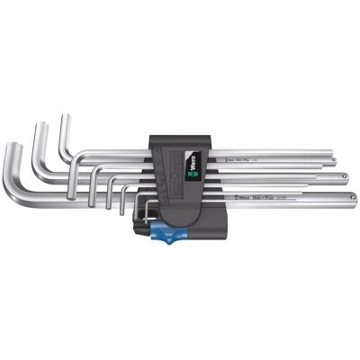 Wera, Clé à six pans, 950/9 L Hex-Plus HF 1 Jeu de clés mâle coudées, syst. métrique, chromées avec fonction de reten - Publicité Wera, Clé à six pans, 950/9 L Hex-Plus HF 1 Jeu de clés mâle coudées, syst. métrique, chromées avec fonction de reten - Publicité