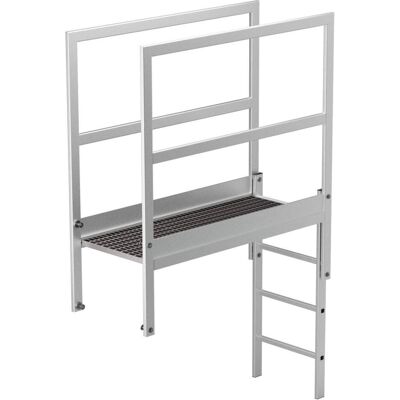 Günzburger Steigtechnik MUNK Attika-Überstieg - Aluminium, 1400mm, Anodisé - Plateforme d'accès - Publicité Günzburger Steigtechnik MUNK Attika-Überstieg - Aluminium, 1400mm, Anodisé - Plateforme d'accès - Publicité