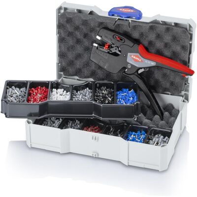 KNIPEX KN 97 90 27 - Ensemble d'outils de sertissage NexStrip, Aderendhülsen - Publicité KNIPEX KN 97 90 27 - Ensemble d'outils de sertissage NexStrip, Aderendhülsen - Publicité