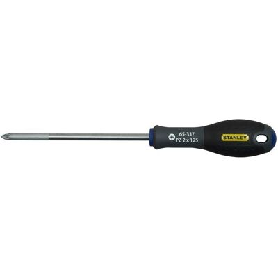 Stanley Tournevis, Tournevis cruciforme POZIDRIV FatMax 3x150mm 65-338 (évidement transversal) - Publicité Stanley Tournevis, Tournevis cruciforme POZIDRIV FatMax 3x150mm 65-338 (évidement transversal) - Publicité