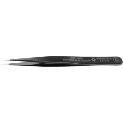Bernstein Tools for Electronics 5-874-13 Pince ESD, pointe fine, 120 mm - Publicité Bernstein Tools for Electronics 5-874-13 Pince ESD, pointe fine, 120 mm - Publicité