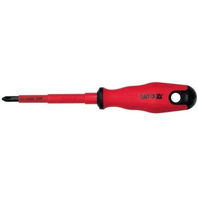 Toya, Tournevis, Tournevis cruciforme PH0 x 60 mm isolé 1kV - Publicité Toya, Tournevis, Tournevis cruciforme PH0 x 60 mm isolé 1kV - Publicité