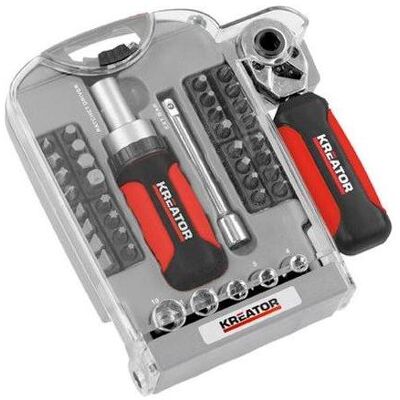 Ensemble d'outils à cliquet Kreator Compact - Publicité Ensemble d'outils à cliquet Kreator Compact - Publicité