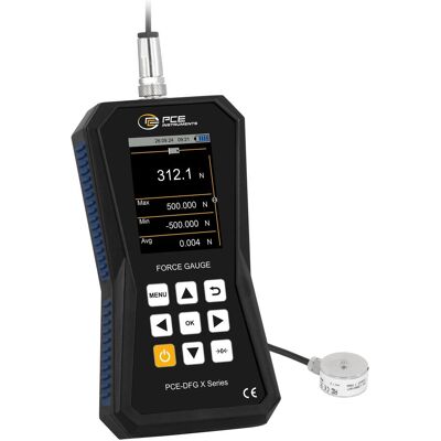 PCE Instruments PCE-DFG 0K5 XF Dynamomètre - Force 0-500 N - Publicité PCE Instruments PCE-DFG 0K5 XF Dynamomètre - Force 0-500 N - Publicité