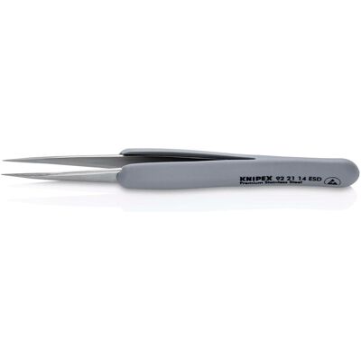 Knipex 92 21 14 Pince de Précision - ESD, Poignée en caoutchouc - Publicité Knipex 92 21 14 Pince de Précision - ESD, Poignée en caoutchouc - Publicité