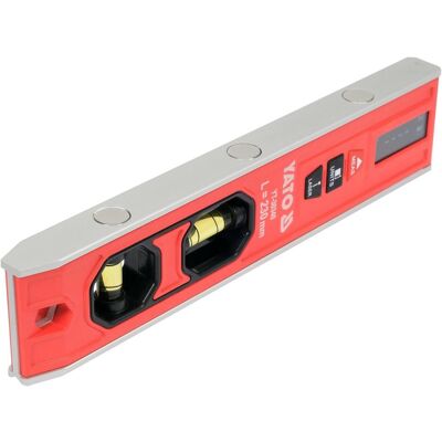 Yato, Niveau à bulle, Poziomnica Torpedo Z Dalmierzem Laserowym 230mm (2 cm) - Publicité Yato, Niveau à bulle, Poziomnica Torpedo Z Dalmierzem Laserowym 230mm (2 cm) - Publicité