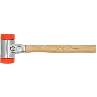 Yato, Marteau, Pflasterhammer Schonhammer, 50 mm,Gummihammer, Einsätze Ultra-Polyethylen (830 g) - Publicité Yato, Marteau, Pflasterhammer Schonhammer, 50 mm,Gummihammer, Einsätze Ultra-Polyethylen (830 g) - Publicité
