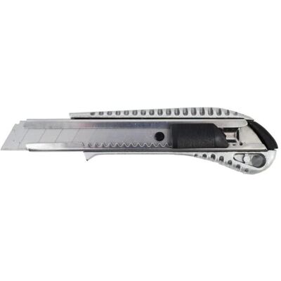 Awtools, Cutter, Couteau à tapisser 18 mm / SK5 Boîtier métallique (Cutters) - Publicité Awtools, Cutter, Couteau à tapisser 18 mm / SK5 Boîtier métallique (Cutters) - Publicité