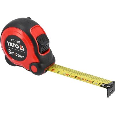 Yato, Outil de mesure de longueur, Ruban à mesurer YT-71077 (8 m) - Publicité Yato, Outil de mesure de longueur, Ruban à mesurer YT-71077 (8 m) - Publicité