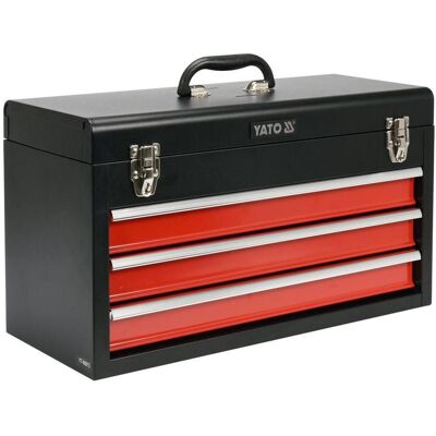 Yato, Malette à outils, Caisse à outils à 3 tiroirs YT-08873 (1 Pièce) - Publicité Yato, Malette à outils, Caisse à outils à 3 tiroirs YT-08873 (1 Pièce) - Publicité