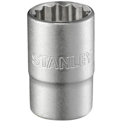 Stanley Clé à douille + douilles, Prise 12 points 1 (1/2") - Publicité Stanley Clé à douille + douilles, Prise 12 points 1 (1/2") - Publicité