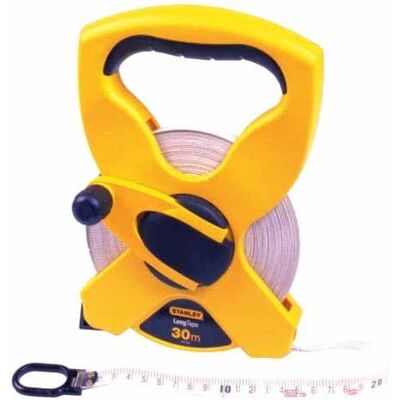 Stanley Outil de mesure de longueur, Mètre à ruban 30m en fibre de verre (30 m) - Publicité Stanley Outil de mesure de longueur, Mètre à ruban 30m en fibre de verre (30 m) - Publicité