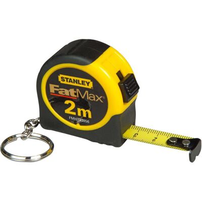 Mètre ruban Stanley FatMax 2M avec porte-clés - Publicité Mètre ruban Stanley FatMax 2M avec porte-clés - Publicité