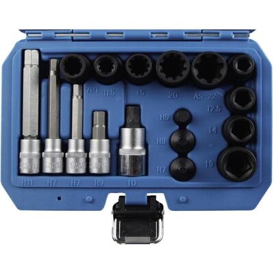 Kit d'outils Kunzer 7BSW17 - 17 pièces pour étriers de frein - Publicité Kit d'outils Kunzer 7BSW17 - 17 pièces pour étriers de frein - Publicité