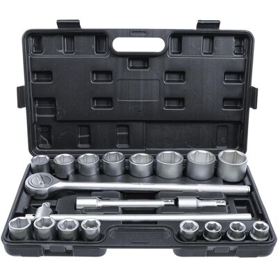 BGS, Clé à douille + douilles, Coffret de douilles 20 mm (3/4") 19 - 50 mm 20 pièces (19 mm, 21 mm, 22 mm, 23 mm, 24 mm, 26 mm, 27 mm, 30 mm, 32 mm, 34 mm, 36 mm, 38 mm, 41 mm, 46 mm, 48 mm, 50 mm) - Publicité BGS, Clé à douille + douilles, Coffret de douilles 20 mm (3/4") 19 - 50 mm 20 pièces (19 mm, 21 mm, 22 mm, 23 mm, 24 mm, 26 mm, 27 mm, 30 mm, 32 mm, 34 mm, 36 mm, 38 mm, 41 mm, 46 mm, 48 mm, 50 mm) - Publicité