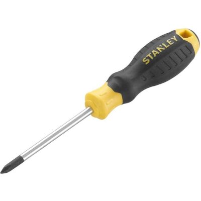 Stanley Tournevis, STHT16155-0 Cushiongrip-Schraubendreher Phillips PH1 x 75mm - Publicité Stanley Tournevis, STHT16155-0 Cushiongrip-Schraubendreher Phillips PH1 x 75mm - Publicité