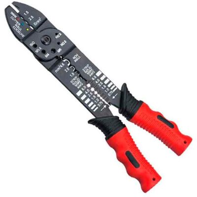 Pince à Sertir - Rouge Noir - 210 g - Crimper - Publicité Pince à Sertir - Rouge Noir - 210 g - Crimper - Publicité