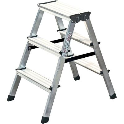 Krause, Échelle, Marchepied pliant double en aluminium kl (42 cm) - Publicité Krause, Échelle, Marchepied pliant double en aluminium kl (42 cm) - Publicité