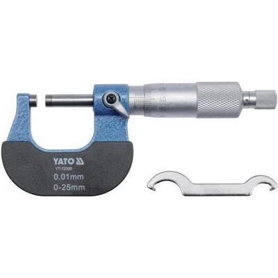 Yato, Outils de mesure, MICROMÈTRE MÉCANIQUE 025MM0.01MM - Publicité Yato, Outils de mesure, MICROMÈTRE MÉCANIQUE 025MM0.01MM - Publicité