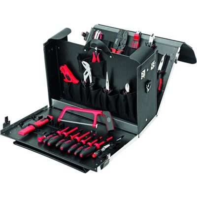 Cimco Modèle 176350 Étui à outils en cuir - Électricien - Publicité Cimco Modèle 176350 Étui à outils en cuir - Électricien - Publicité
