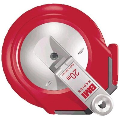 BMI, Outil de mesure de longueur, Mètre ruban à capsule RADIUS longueur 20 m largeur de bande 13 mm EG II plastique - Publicité BMI, Outil de mesure de longueur, Mètre ruban à capsule RADIUS longueur 20 m largeur de bande 13 mm EG II plastique - Publicité