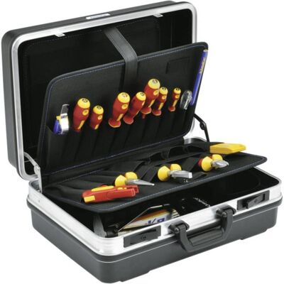 Étui à outils Klauke KL855B22 - Coque ABS résistante, Fermetures verrouillables, 22 outils - Publicité Étui à outils Klauke KL855B22 - Coque ABS résistante, Fermetures verrouillables, 22 outils - Publicité