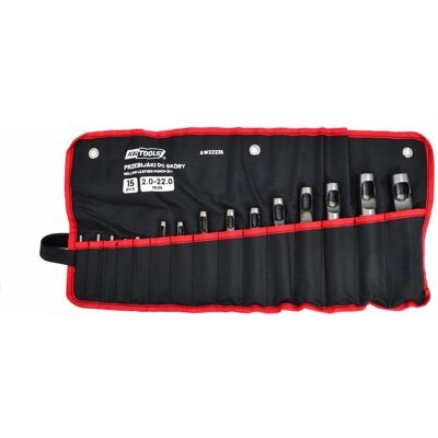 AWTOOLS Modèle 15 Ensemble de poinçons pour cuir - Outils pour cuir et matériaux souples - Publicité AWTOOLS Modèle 15 Ensemble de poinçons pour cuir - Outils pour cuir et matériaux souples - Publicité