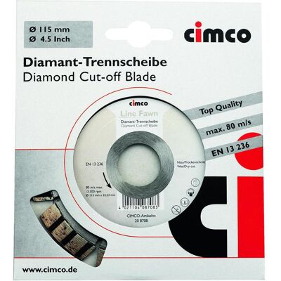 Cimco - CIM208714 - Ø180 - Disque de coupe diamanté - Publicité Cimco - CIM208714 - Ø180 - Disque de coupe diamanté - Publicité
