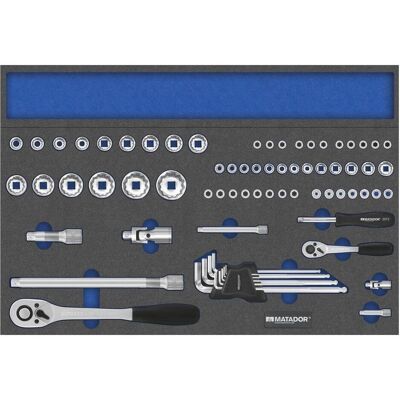 Matador, Clé à douille + douilles, Jeu de clés à douille 81641412 (81641412) (10 mm, 11 mm, 12 mm, 13 mm, 14 mm, 15 mm, 16 mm, 17 mm, 18 mm, 19 mm, 22 mm, 24 mm, 27 mm, 30 mm, 32 mm, 4 mm, 4,5 mm, 5 mm, 5,5 mm, 6 mm, 7 mm, 8 mm, 9 mm) - Publicité Matador, Clé à douille + douilles, Jeu de clés à douille 81641412 (81641412) (10 mm, 11 mm, 12 mm, 13 mm, 14 mm, 15 mm, 16 mm, 17 mm, 18 mm, 19 mm, 22 mm, 24 mm, 27 mm, 30 mm, 32 mm, 4 mm, 4,5 mm, 5 mm, 5,5 mm, 6 mm, 7 mm, 8 mm, 9 mm) - Publicité