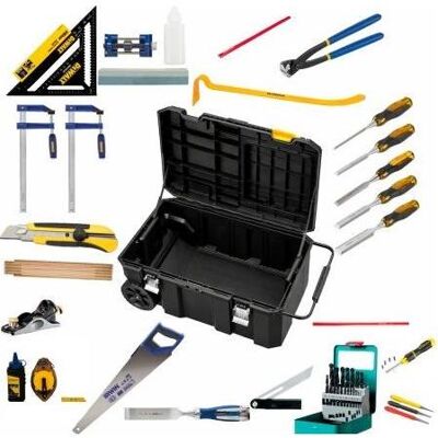 Stanley Malette à outils, laerlingesaet tømrer, lev/ i vaerktøjskiste - Publicité Stanley Malette à outils, laerlingesaet tømrer, lev/ i vaerktøjskiste - Publicité