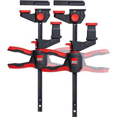 Bessey, Étau + serre-joint, Einhand-Tischzwinge EZR360-15 Set (150 mm) - Publicité Bessey, Étau + serre-joint, Einhand-Tischzwinge EZR360-15 Set (150 mm) - Publicité