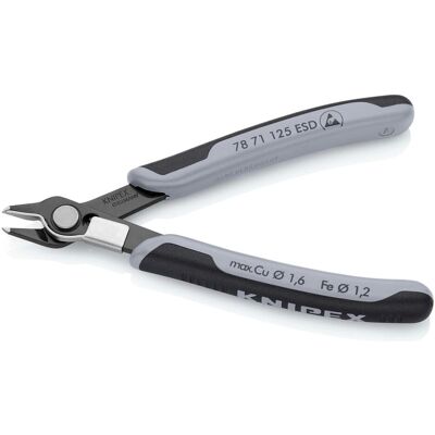 Knipex, Coupe-boulons + pince coupante diagonale, Electronic Super Knips ESD (125 mm) - Publicité Knipex, Coupe-boulons + pince coupante diagonale, Electronic Super Knips ESD (125 mm) - Publicité