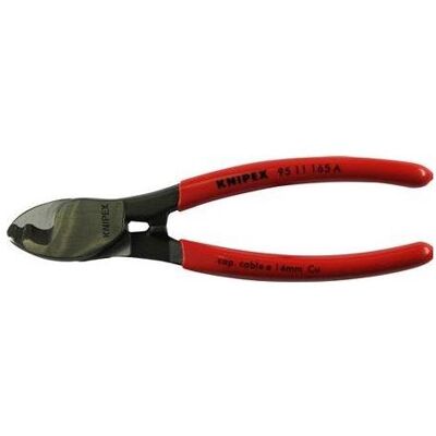 Cisailles à câbles cuivre et aluminium Knipex 165mm - Poignées isolées - Publicité Cisailles à câbles cuivre et aluminium Knipex 165mm - Poignées isolées - Publicité