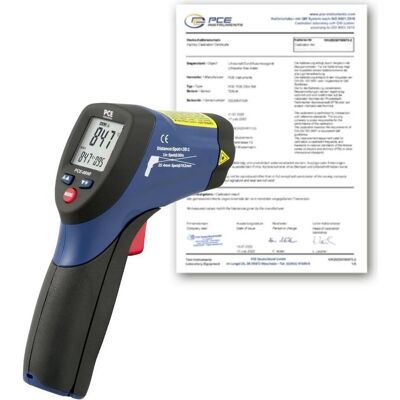 PCE Instruments, Thermomètre infrarouge, Thermomètre infrarouge PCE-889B-ICA étalonné (ISO), rapport de grossissement optique 30:1 - - Publicité PCE Instruments, Thermomètre infrarouge, Thermomètre infrarouge PCE-889B-ICA étalonné (ISO), rapport de grossissement optique 30:1 - - Publicité