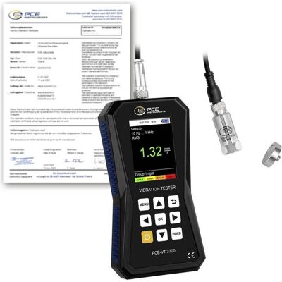 PCE Instruments, Détecteur, Appareil de mesure des vibrations PCE-VT 3700-ICA, avec certificat d'étalonnage ISO (Instrument de mesure des vibrations) - Publicité PCE Instruments, Détecteur, Appareil de mesure des vibrations PCE-VT 3700-ICA, avec certificat d'étalonnage ISO (Instrument de mesure des vibrations) - Publicité