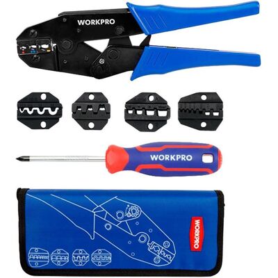Workpro, Pinces, 5-in-1 crimping pliers (225 mm) - Publicité Workpro, Pinces, 5-in-1 crimping pliers (225 mm) - Publicité