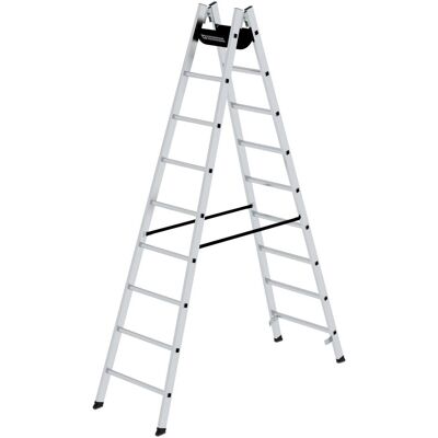 Échelle en aluminium MUNK avec marches étroites - Sécurité 2x9 - 3850mm - Publicité Échelle en aluminium MUNK avec marches étroites - Sécurité 2x9 - 3850mm - Publicité