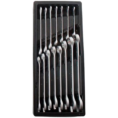 Workpro, Clé à molette, Combination wrenches, open-end ring, 7 - 22 mm, set 15 pieces (10 mm, 11 mm, 12 mm, 13 mm, 14 mm, 15 mm, 16 mm, 17 mm, 18 mm, 19 mm, 21 mm, 22 mm, 7 mm, 8 mm, 9 mm) - Publicité Workpro, Clé à molette, Combination wrenches, open-end ring, 7 - 22 mm, set 15 pieces (10 mm, 11 mm, 12 mm, 13 mm, 14 mm, 15 mm, 16 mm, 17 mm, 18 mm, 19 mm, 21 mm, 22 mm, 7 mm, 8 mm, 9 mm) - Publicité