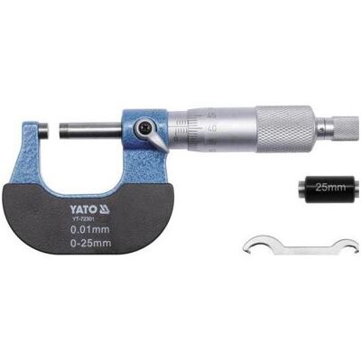 Yato YT-72301 - Acier inoxydable, aluminium, 25-50mm Micromètre - Publicité Yato YT-72301 - Acier inoxydable, aluminium, 25-50mm Micromètre - Publicité