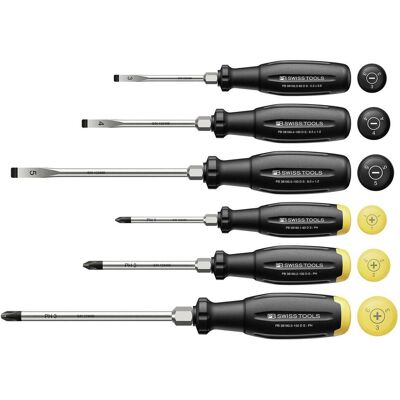 Packard Bell Swiss Tools, Tournevis, Schraubenzieherset PB 38249 SwissGrip Evo D (Escale, Recouvrement cruciforme Phillipps (PH)) - Publicité Packard Bell Swiss Tools, Tournevis, Schraubenzieherset PB 38249 SwissGrip Evo D (Escale, Recouvrement cruciforme Phillipps (PH)) - Publicité