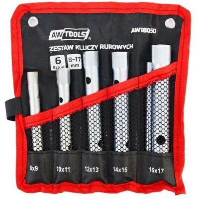 Awtools, Clé à molette, Clé tubulaire 6 PCs. /8mm-17mm// (17 mm, 8 mm) - Publicité Awtools, Clé à molette, Clé tubulaire 6 PCs. /8mm-17mm// (17 mm, 8 mm) - Publicité