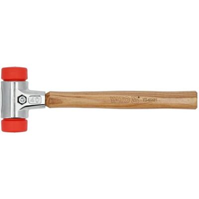 Yato, Marteau, Pflasterhammer Schonhammer, 40 mm,Gummihammer, Einsätze Ultra-Polyethylen (522 g) - Publicité Yato, Marteau, Pflasterhammer Schonhammer, 40 mm,Gummihammer, Einsätze Ultra-Polyethylen (522 g) - Publicité
